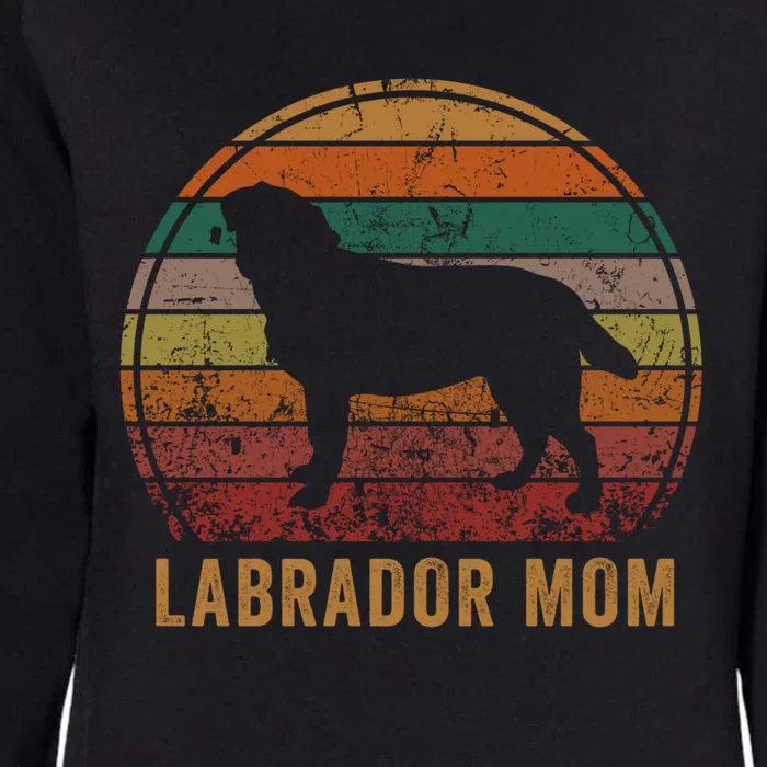 Labrador Mom S Lab Yellow Black Labrador Retriever Funny Gift Womens California Wash Sweatshirt