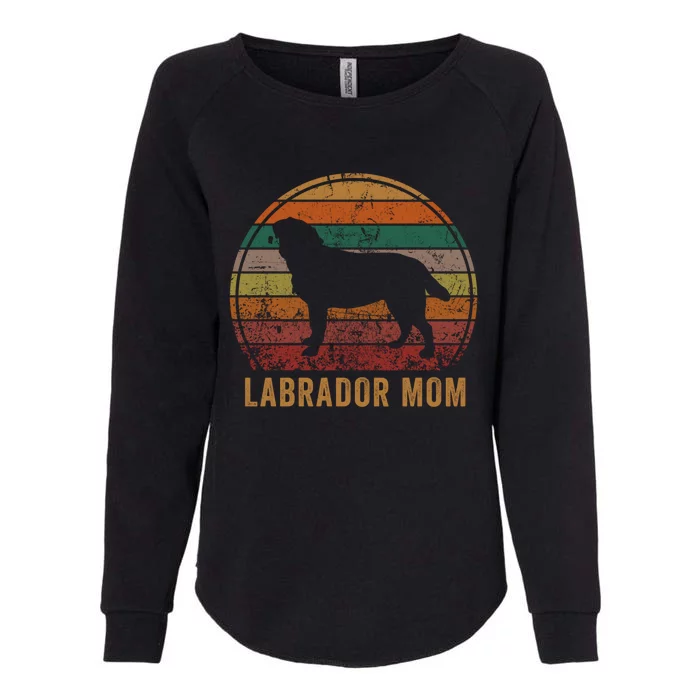 Labrador Mom S Lab Yellow Black Labrador Retriever Funny Gift Womens California Wash Sweatshirt