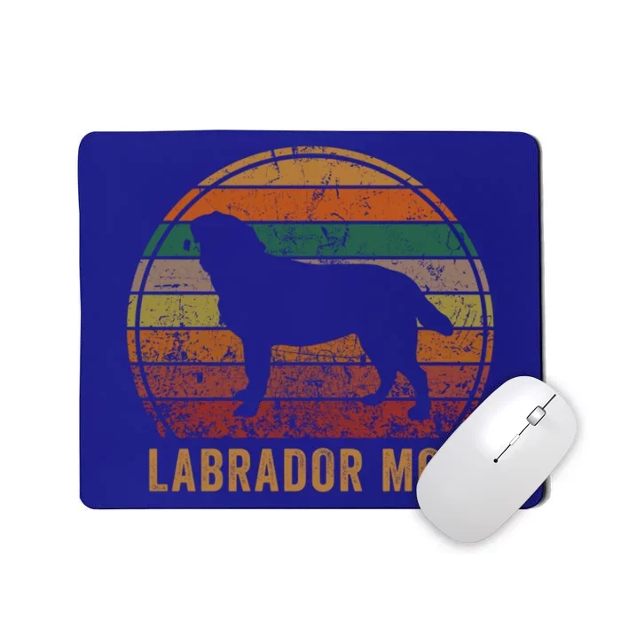 Labrador Mom S Lab Yellow Black Labrador Retriever Funny Gift Mousepad