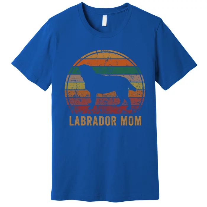 Labrador Mom S Lab Yellow Black Labrador Retriever Funny Gift Premium T-Shirt