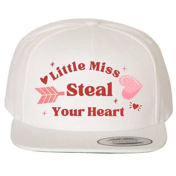 Little Miss Steal Your Heart Cute Valentine's Day Wool Snapback Cap