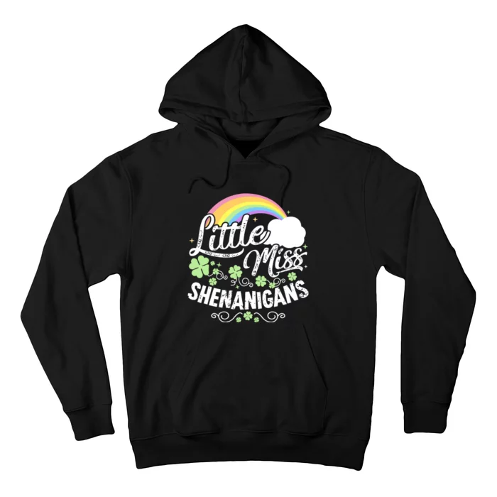 Little Miss Shenanigans St Patricks Day Hoodie