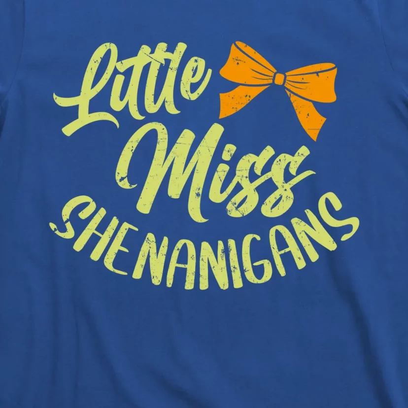 Little Miss Shenanigans Saint Patricks Day Great Gift T-Shirt