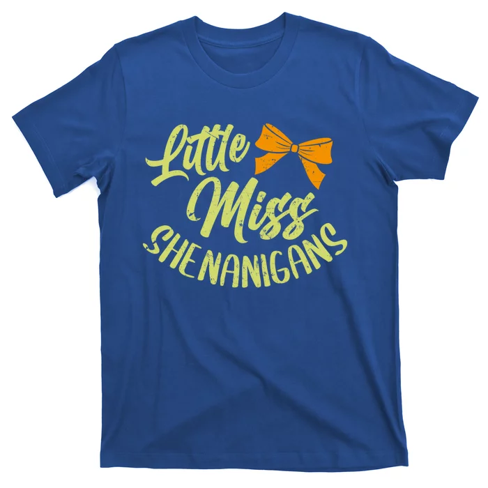 Little Miss Shenanigans Saint Patricks Day Great Gift T-Shirt