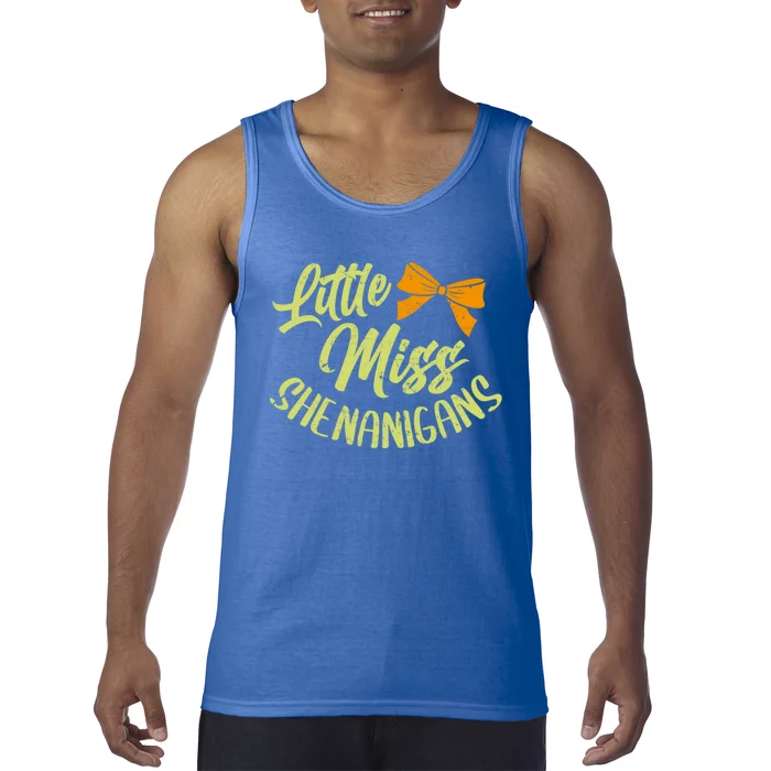 Little Miss Shenanigans Saint Patricks Day Great Gift Tank Top