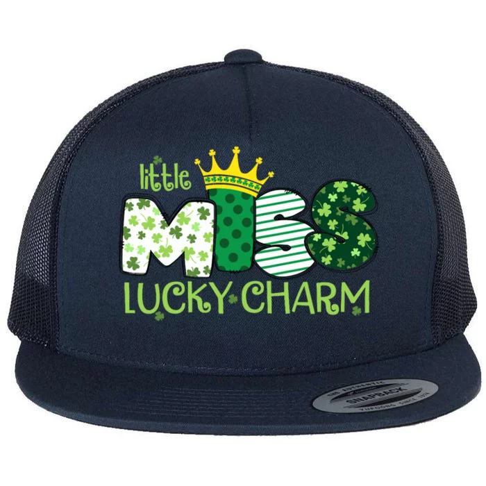 Little Miss St Patricks Day Charm Flat Bill Trucker Hat