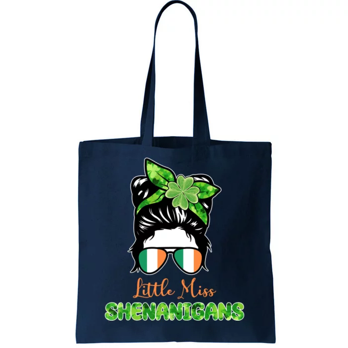 Little Miss Shenanigans Hair Bun St Patrick's Day Tote Bag