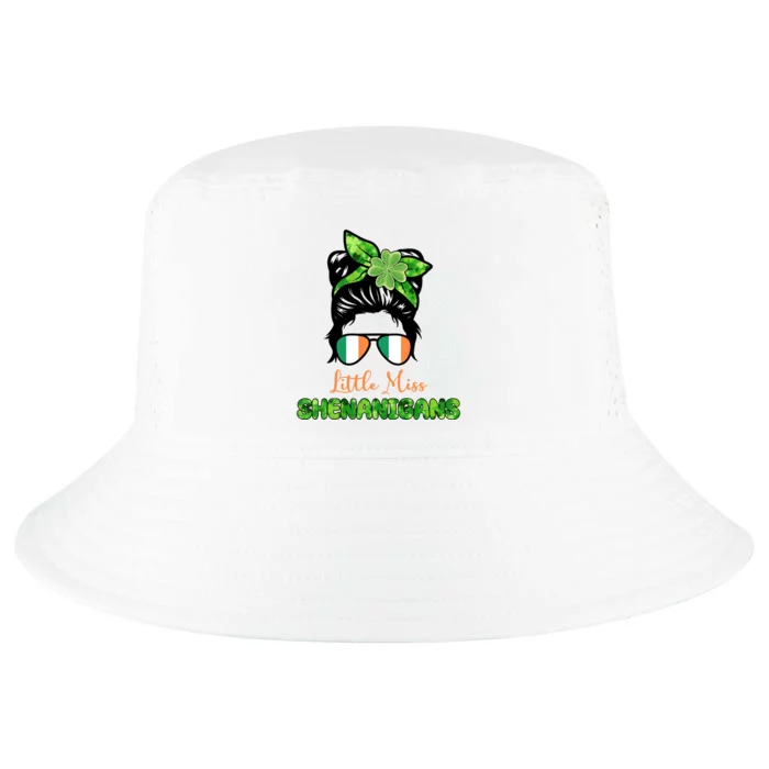 Little Miss Shenanigans Hair Bun St Patrick's Day Cool Comfort Performance Bucket Hat