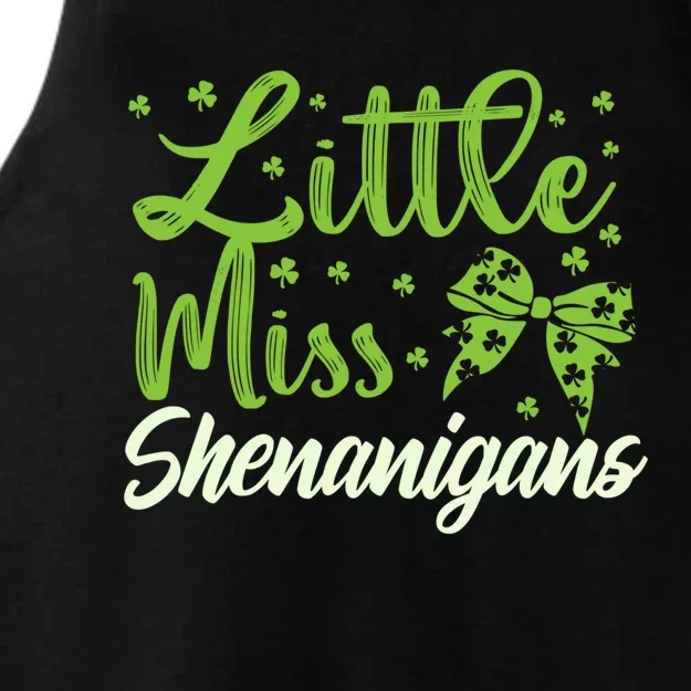 Little Miss Shenanigans St Patricks Day Gift Ladies Tri-Blend Wicking Tank