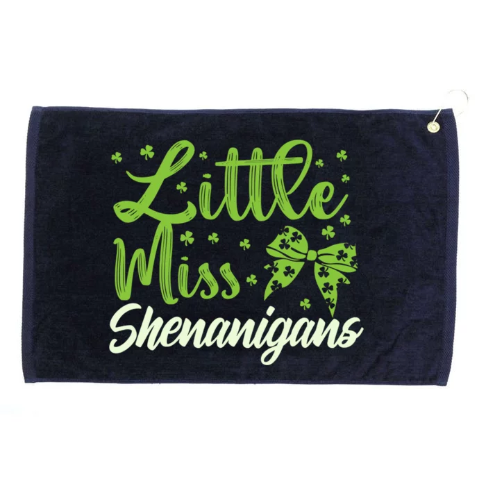 Little Miss Shenanigans St Patricks Day Gift Grommeted Golf Towel