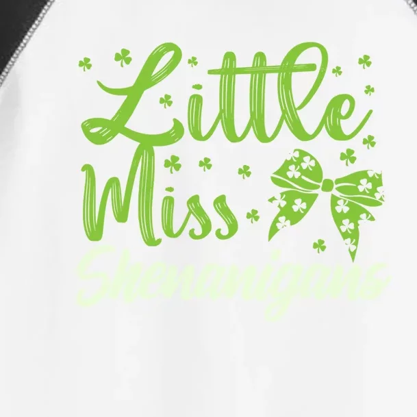 Little Miss Shenanigans St Patricks Day Gift Toddler Fine Jersey T-Shirt