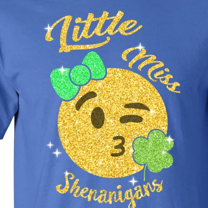 Little Miss Shenanigans St Patricks Irish Shamrock Gift Tall T-Shirt