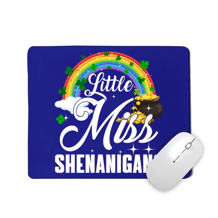 Little Miss Shenanigans Rainbow St Patricks Day Gift Mousepad