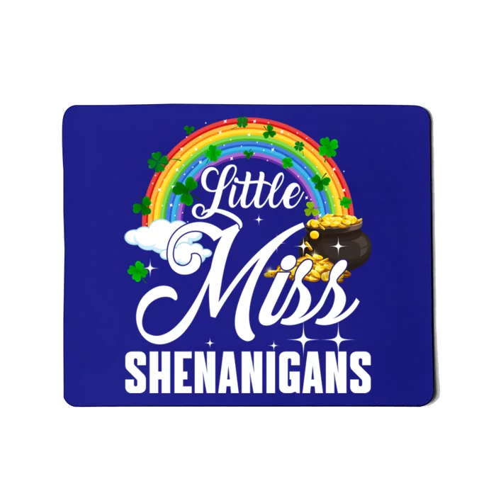 Little Miss Shenanigans Rainbow St Patricks Day Gift Mousepad