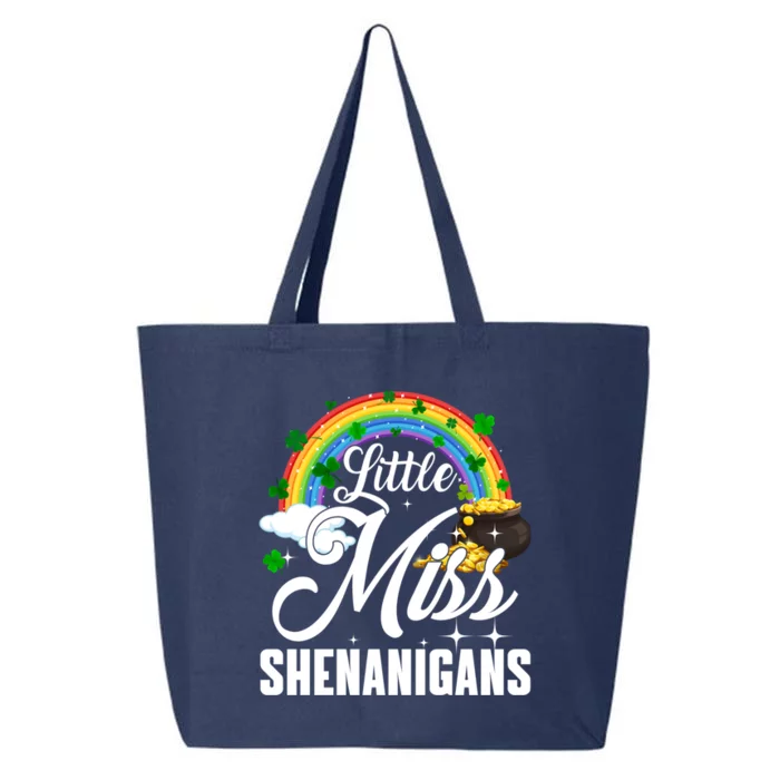 Little Miss Shenanigans Rainbow St Patricks Day Gift 25L Jumbo Tote