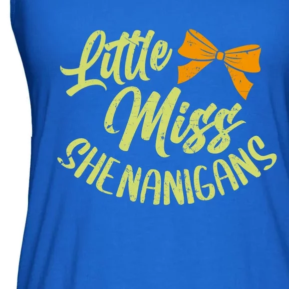 Little Miss Shenanigans Saint Patricks Day Great Gift Ladies Essential Flowy Tank