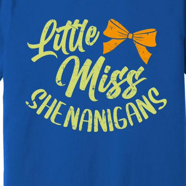 Little Miss Shenanigans Saint Patricks Day Great Gift Premium T-Shirt