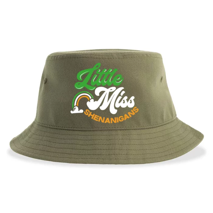 Little Miss Shenanigans Gift Funny Cute Great Gift Sustainable Bucket Hat