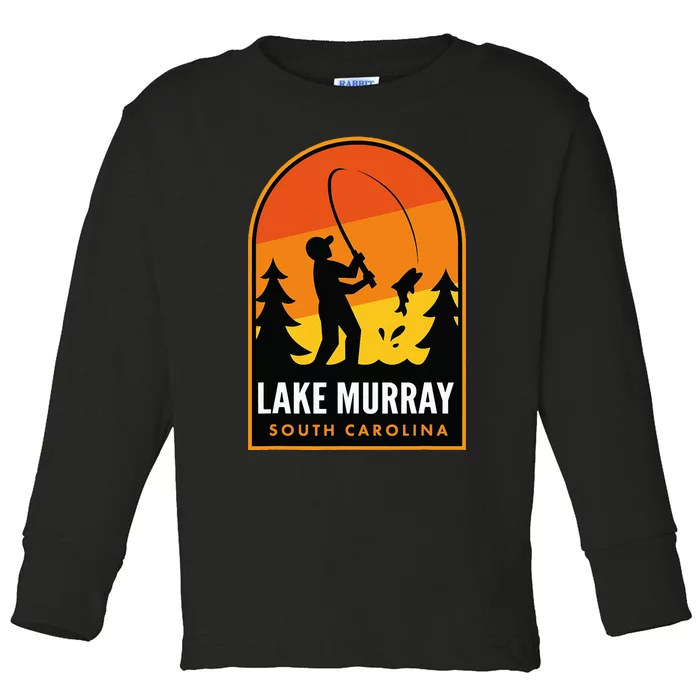 Lake Murray South Carolina Fishing Toddler Long Sleeve Shirt