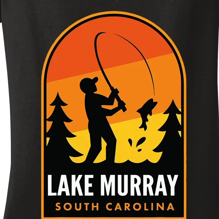 Lake Murray South Carolina Fishing Women's V-Neck T-Shirt