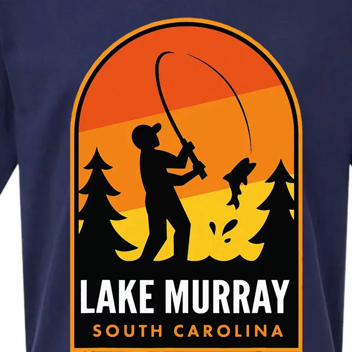 Lake Murray South Carolina Fishing Sueded Cloud Jersey T-Shirt