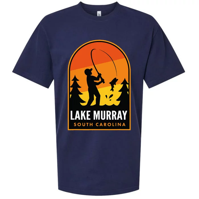 Lake Murray South Carolina Fishing Sueded Cloud Jersey T-Shirt