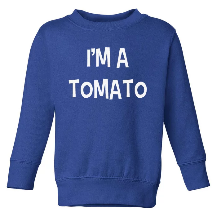 Last Minute Silly Simple Halloween Costume Gift Im A Tomato Toddler Sweatshirt