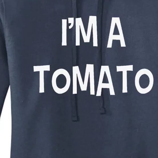 Last Minute Silly Simple Halloween Costume Gift Im A Tomato Women's Pullover Hoodie