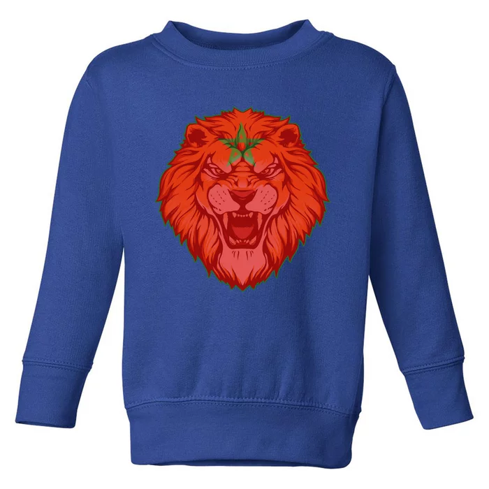 Lion Moroccan Soccer Supporter Morocco Flag Soccer Lover Gift Toddler Sweatshirt