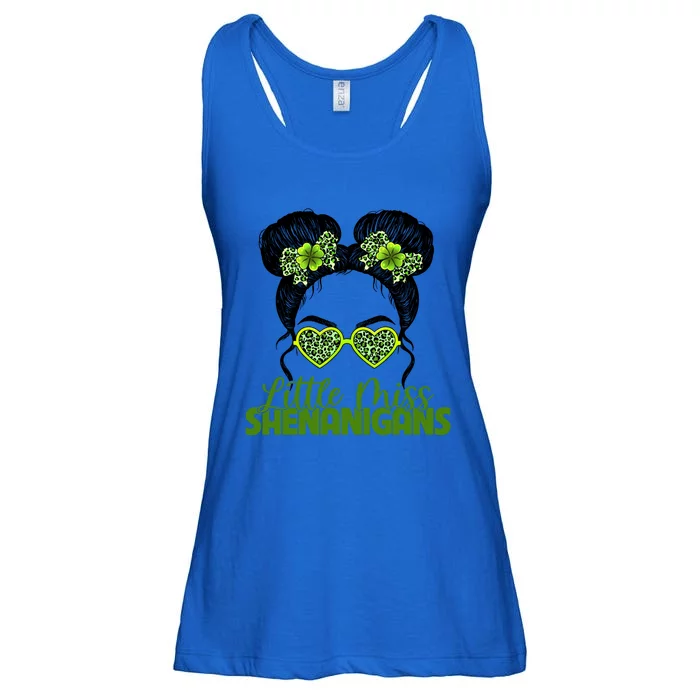 Little Miss Shenanigans Irish Leopard Messy Bun Sunglasses Gift Ladies Essential Flowy Tank