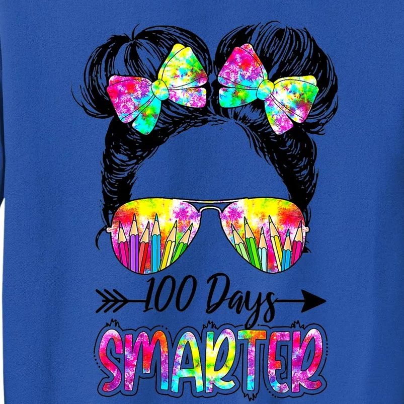 Little Miss Smarter 100 Days Of School Teacher Student Cool Gift Sweatshirt