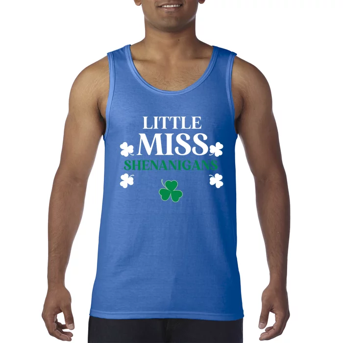 Little Miss Shenanigans St Patrick's Day Irish Cute Gift Tank Top