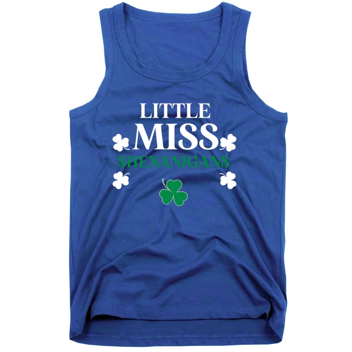 Little Miss Shenanigans St Patrick's Day Irish Cute Gift Tank Top