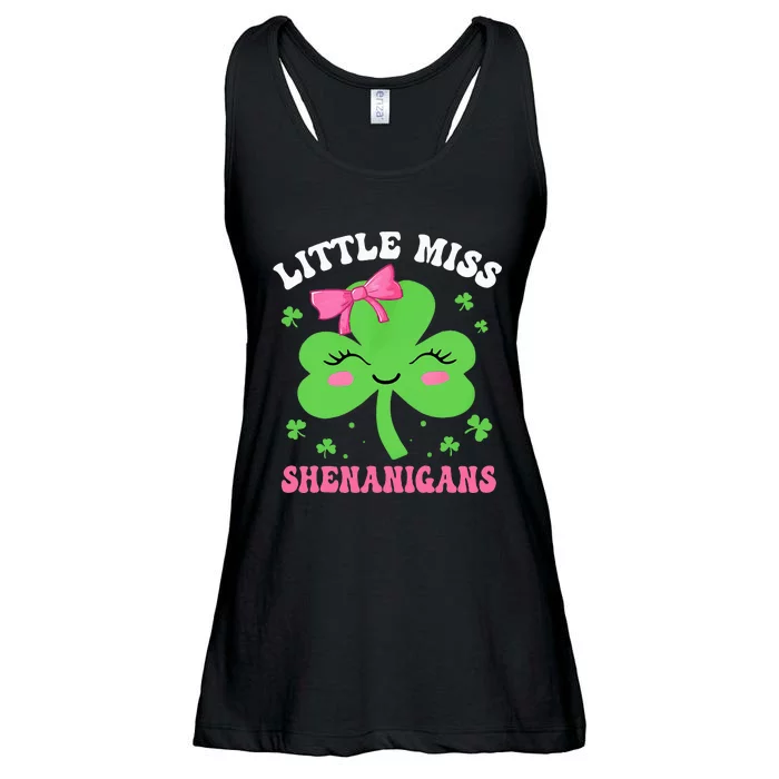 Little Miss Shenanigans St Patricks Day Ladies Essential Flowy Tank