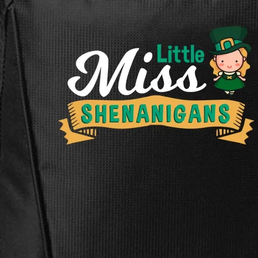 Little Miss Shenanigans St Patrick's Design Great Gift City Backpack