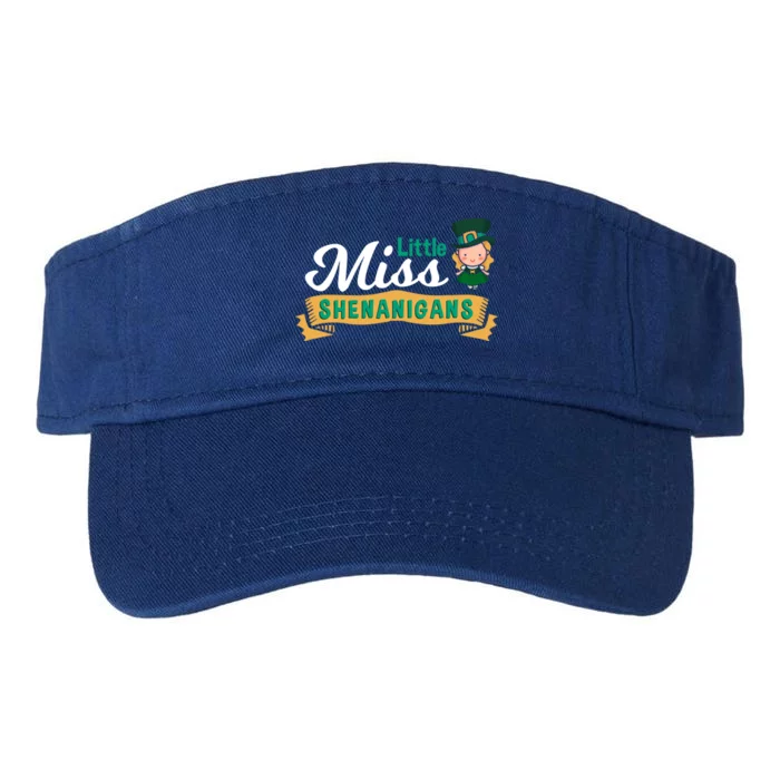 Little Miss Shenanigans St Patrick's Design Great Gift Valucap Bio-Washed Visor