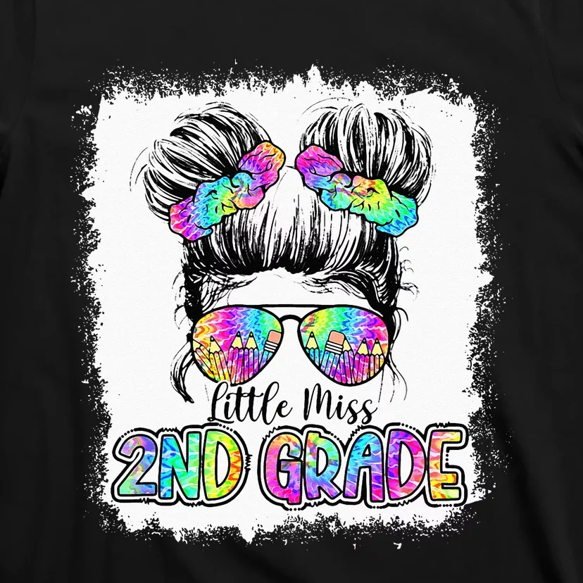 Little Miss Second Grade Girls 2nd Grade Girl Back To School T-Shirt