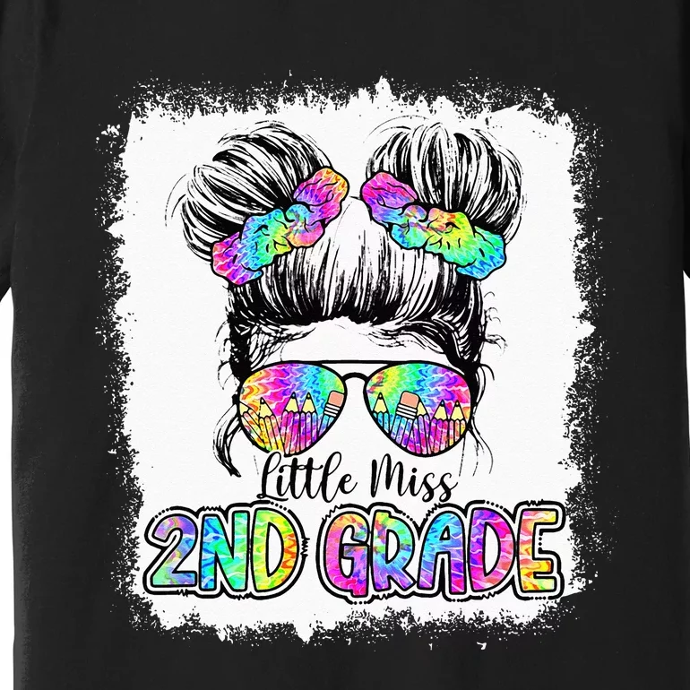 Little Miss Second Grade Girls 2nd Grade Girl Back To School Premium T-Shirt