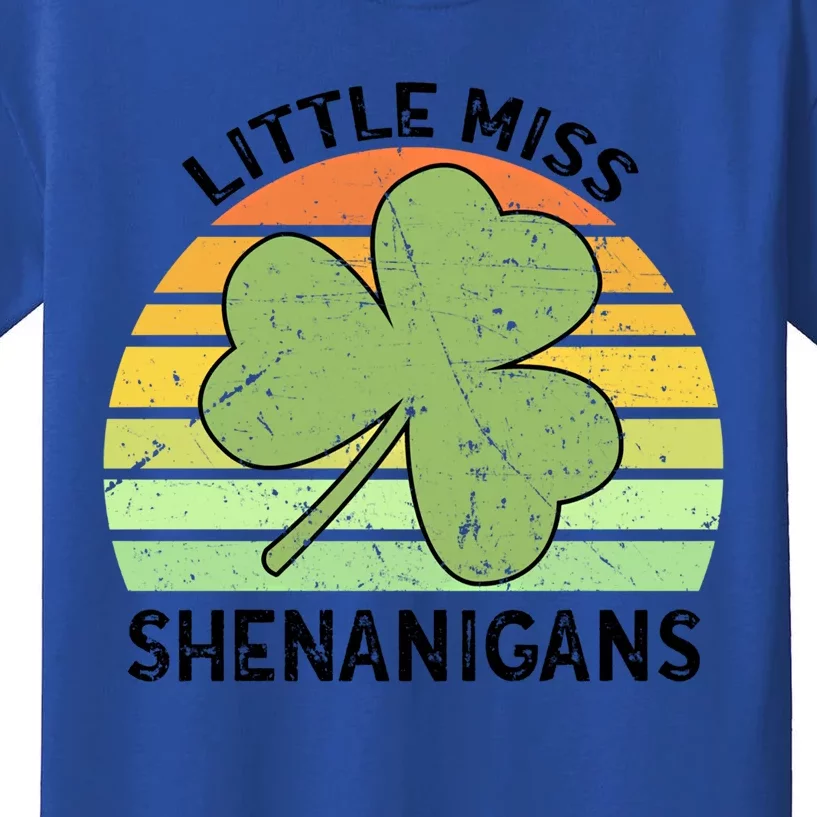 Little Miss Shenanigans Saint Patricks Shenanigans Gift Kids T-Shirt