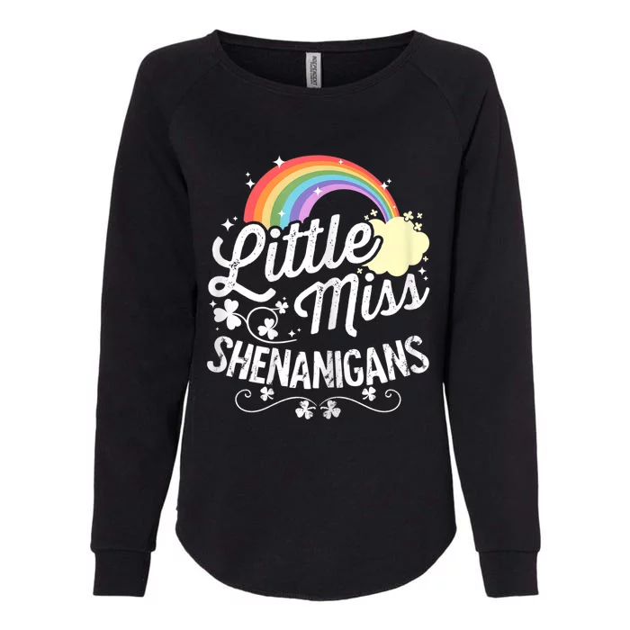 Little Miss Shenanigans for Girls and Wo St Patricks Day Womens California Wash Sweatshirt