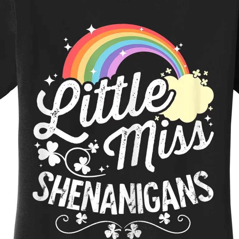 Little Miss Shenanigans for Girls and Wo St Patricks Day Women's T-Shirt