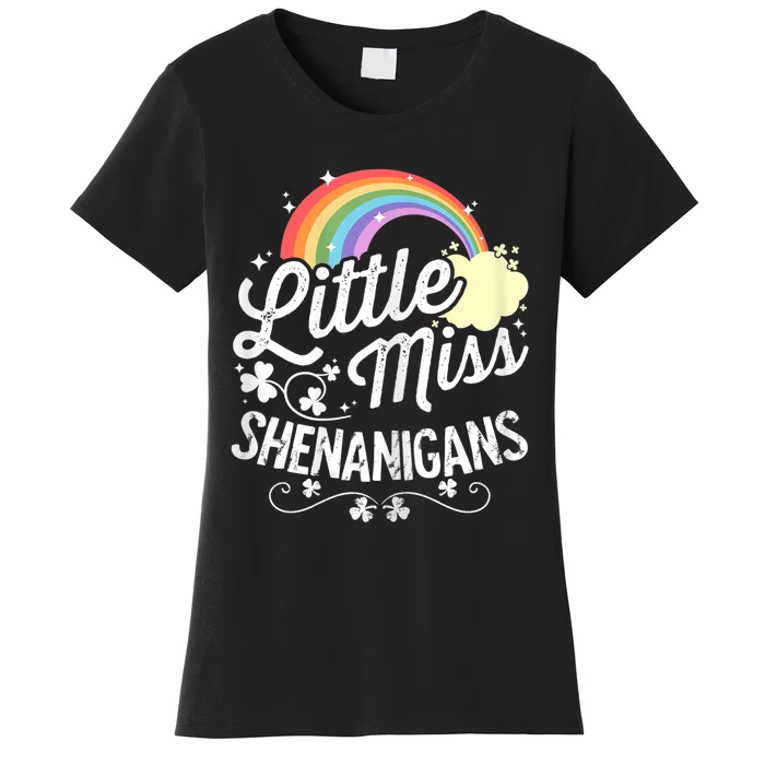 Little Miss Shenanigans for Girls and Wo St Patricks Day Women's T-Shirt