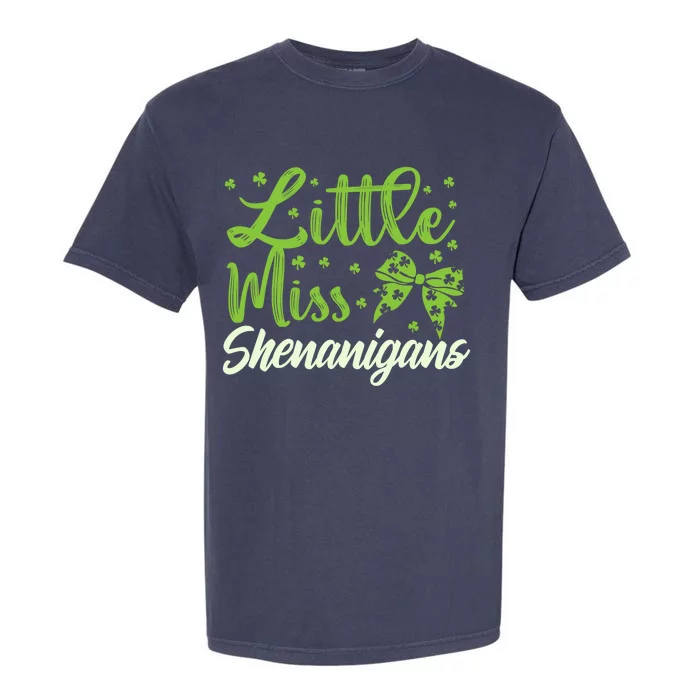 Little Miss Shenanigans St Patricks Day Gift Gift Garment-Dyed Heavyweight T-Shirt