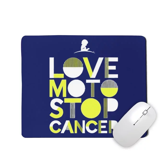 Love Moto Stop Cancer Mousepad