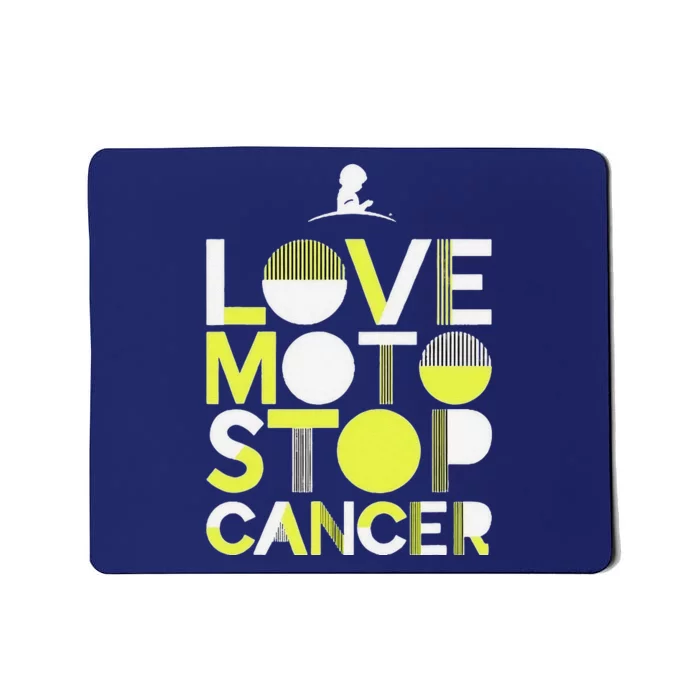 Love Moto Stop Cancer Mousepad