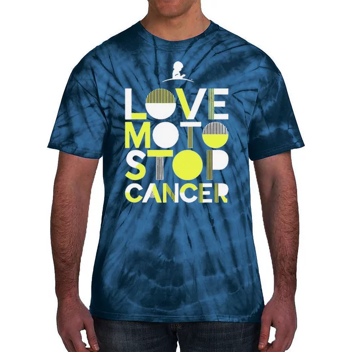 Love Moto Stop Cancer Tie-Dye T-Shirt