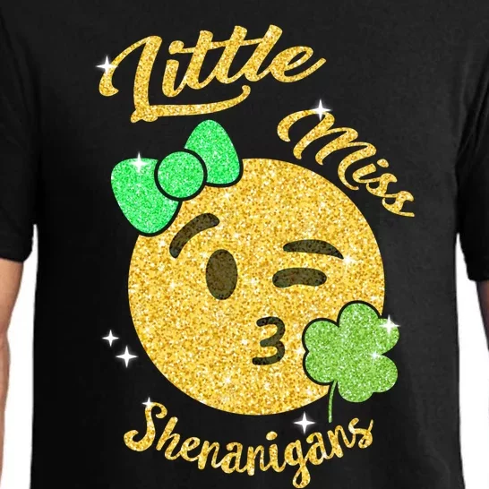 Little Miss Shenanigans St Patricks Irish Shamrock Great Gift Pajama Set