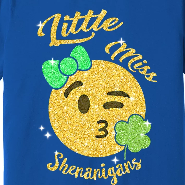 Little Miss Shenanigans St Patricks Irish Shamrock Great Gift Premium T-Shirt