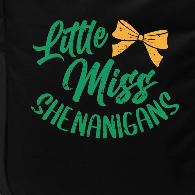 Little Miss Shenanigans St Patrick's Day Great Gift Impact Tech Backpack