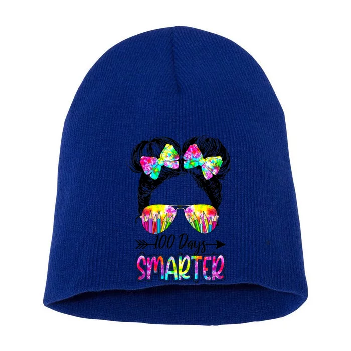 Little Miss Smarter 100 Days Of School Teacher Student Gift Short Acrylic Beanie